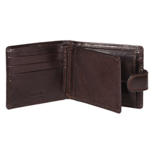 Load image into Gallery viewer, Sassora Genuine Leather Medium Brown RFID Protected Men Wallet (3 Card Slots)