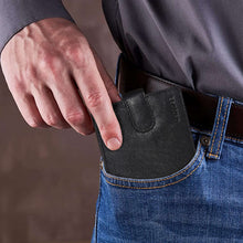 Load image into Gallery viewer, Sassora Genuine Leather Medium Black RFID Wallet For Boys