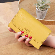 Load image into Gallery viewer, Sassora Premium Leather Women's Medium RFID Wallet Purse