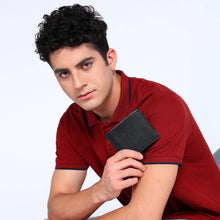 Load image into Gallery viewer, Sassora Premium Leather Medium Bi-Fold Men's RFID Wallet