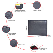 Load image into Gallery viewer, Sassora Premium Leather Bifold RFID Wallet For Men