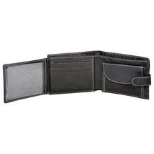 Load image into Gallery viewer, Sassora Premium Leather Snap Closure Bifold Men's RFID Wallet