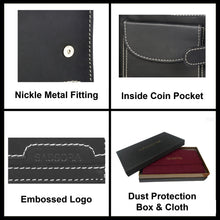 Load image into Gallery viewer, Sassora Premium Leather Snap Closure Bifold Men's RFID Wallet