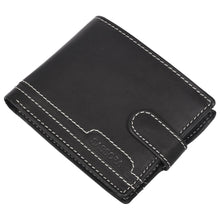 Load image into Gallery viewer, Sassora Premium Leather Snap Closure Bifold Men&#39;s RFID Wallet
