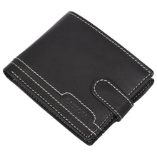 Load image into Gallery viewer, Sassora Premium Leather Snap Closure Bifold Men's RFID Wallet