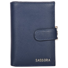 Load image into Gallery viewer, Sassora Premium Leather Snap Closure RFID Women Purse Wallet