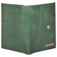 Load image into Gallery viewer, Sassora Premium Leather Snap Closure RFID Ladies Purse Wallet