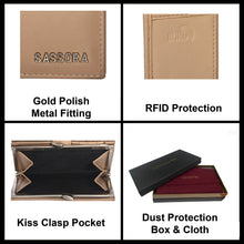 Load image into Gallery viewer, Sassora Premium Leather Snap Closure RFID Women Purse Wallet
