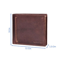 Load image into Gallery viewer, Sassora Premium Leather Medium Size Men RFID Bifold Wallet