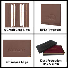 Load image into Gallery viewer, Sassora Premium Leather Small Slim RFID Wallet