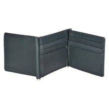 Load image into Gallery viewer, SASSORA Genuine Leather RFID Protected Bi-Fold Wallet with Dual Money Clips