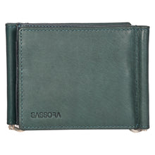 Load image into Gallery viewer, SASSORA Genuine Leather RFID Protected Bi-Fold Wallet with Dual Money Clips