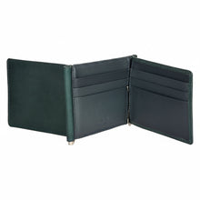 Load image into Gallery viewer, SASSORA Genuine Leather RFID Protected Bi-Fold Wallet with Dual Money Clips