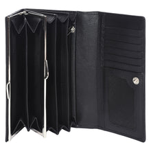 Load image into Gallery viewer, Sassora Women’s Genuine Leather RFID Long Wallet with Kiss Lock