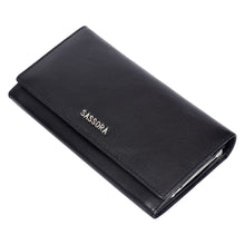 Load image into Gallery viewer, Sassora Women’s Genuine Leather RFID Long Wallet with Kiss Lock