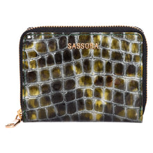 Load image into Gallery viewer, Sassora Premium Leather Girls RFID Zip Closure Small Wallet