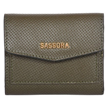 Load image into Gallery viewer, Sassora Premium Leather Women RFID Snap Closure Small Wallet