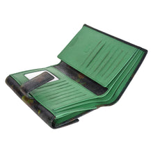 Load image into Gallery viewer, Sassora Women's RFID Leather Wallet – 19 Card Slots, Large Printed Pattern Purse with Multiple Compartments & Zip Pockets