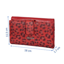 Load image into Gallery viewer, Sassora Premium Leather Ladies RFID Purse Wallet