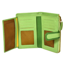 Load image into Gallery viewer, Sassora Premium Leather Women Medium Snap Closure RFID Wallet