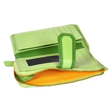 Load image into Gallery viewer, Sassora Premium Leather Women Medium Snap Closure RFID Wallet