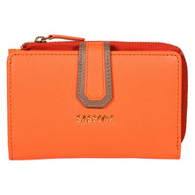 Load image into Gallery viewer, Sassora Premium Leather Women Medium Snap Closure RFID Wallet