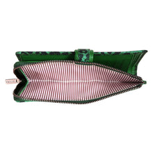 Load image into Gallery viewer, Sassora Women's RFID Leather Wallet – 19 Card Slots, Large Snap Closure Purse with Printed Pattern & Zip Pocket