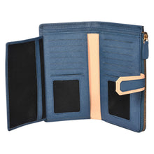 Load image into Gallery viewer, Sassora Premium Leather Girls Large RFID Snap Closure Purse