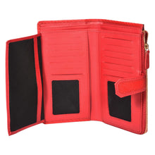 Load image into Gallery viewer, Sassora Premium Leather Ladies Large RFID Snap Closure Purse