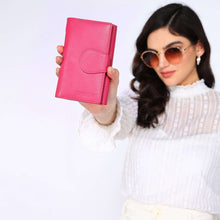 Load image into Gallery viewer, Sassora Genuine Leather Women RFID Purse Wallet
