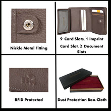 Load image into Gallery viewer, Sassora Premium Leather Small Women RFID Wallet