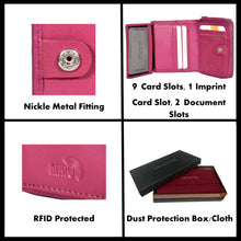 Load image into Gallery viewer, Sassora Premium Leather Small Ladies RFID Wallet