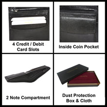 Load image into Gallery viewer, Sassora Premium Leather RFID Bifold Men&#39;s Wallet
