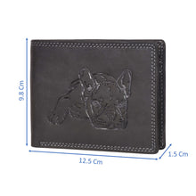 Load image into Gallery viewer, Sassora Genuine Leather Animal Design Large RFID Wallet For Men