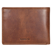 Load image into Gallery viewer, Sassora Premium Leather Bike Pattern Large RFID Wallet For Men