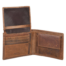 Load image into Gallery viewer, Sassora Premium Leather Bike Pattern Large RFID Wallet For Men