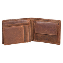 Load image into Gallery viewer, Sassora Premium Leather Bike Pattern Large RFID Wallet For Men
