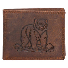 Load image into Gallery viewer, Sassora Premium Leather RFID Blocking Wallet – Animal Embossed Bifold Design