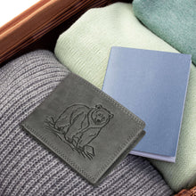 Load image into Gallery viewer, Sassora Premium Leather RFID Blocking Wallet – Animal Embossed Bifold Design