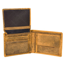 Load image into Gallery viewer, SASSORA Genuine Leather RFID Protected Bi-Fold Wallet with Coin Pocket & ID Slot