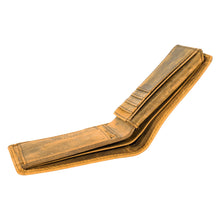 Load image into Gallery viewer, SASSORA Genuine Leather RFID Protected Bi-Fold Wallet with Coin Pocket & ID Slot