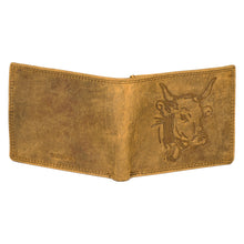 Load image into Gallery viewer, SASSORA Genuine Leather RFID Protected Bi-Fold Wallet with Coin Pocket & ID Slot