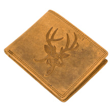 Load image into Gallery viewer, SASSORA Genuine Leather RFID Protected Bi-Fold Wallet with Coin Pocket & ID Slot