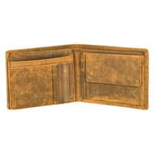 Load image into Gallery viewer, SASSORA Genuine Leather RFID Protected Bi-Fold Wallet with Coin Pocket & ID Slot