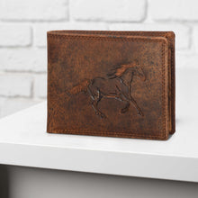 Load image into Gallery viewer, Sassora Genuine Leather Embossed Animal Pattern Large RFID Wallet