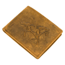 Load image into Gallery viewer, SASSORA Genuine Leather RFID Protected Bi-Fold Wallet with Coin Pocket & ID Slot