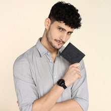 Load image into Gallery viewer, Sassora Genuine Leather Animal Pattern Large RFID Wallet For Boys & Men