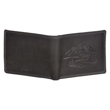 Load image into Gallery viewer, Sassora Premium Leather Mountain Pattern Large RFID Wallet For Boys