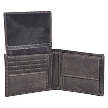 Load image into Gallery viewer, Sassora Premium Leather Mountain Pattern Large RFID Wallet For Boys