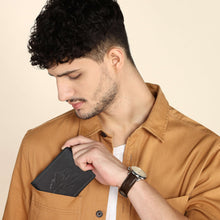 Load image into Gallery viewer, Sassora Premium Leather Mountain Pattern Large RFID Wallet For Boys